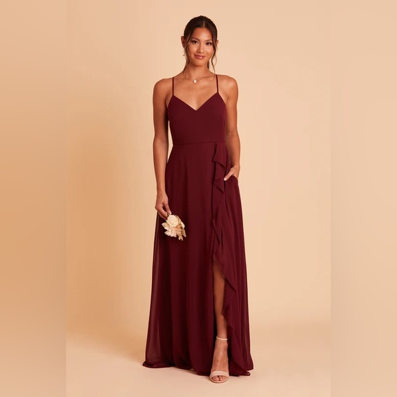 Birdy Grey Dresses & Skirts - Birdy Grey Theresa Dress Chiffon Cabernet Small NEW NWT BRIDESMAID WEDDING